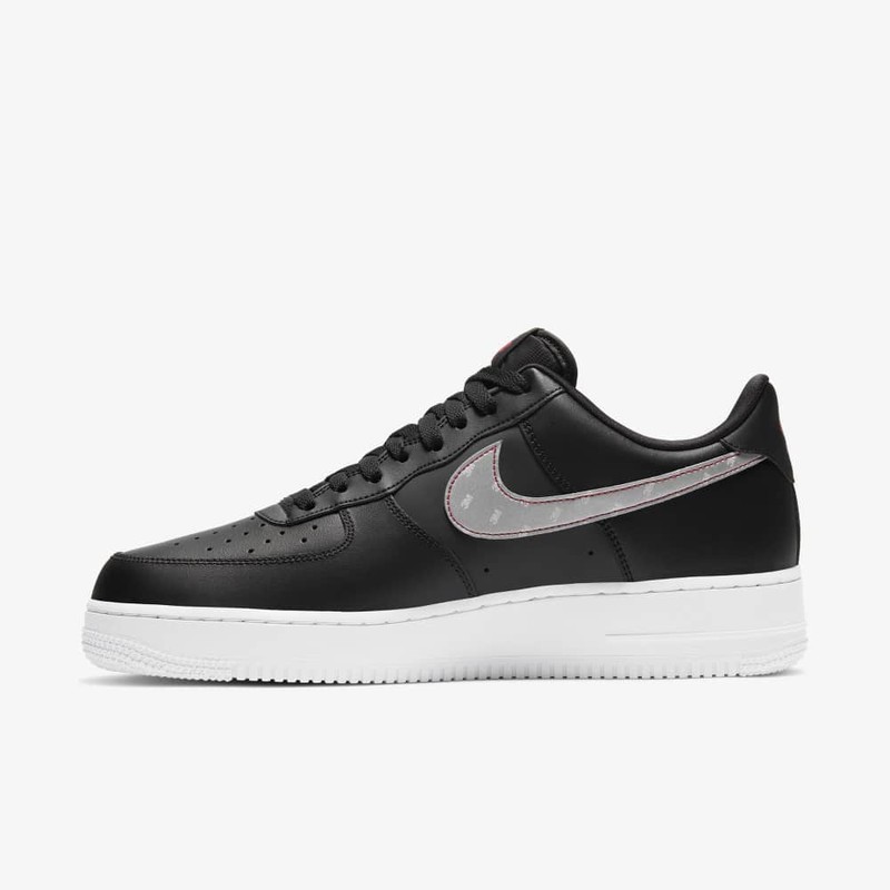 Air force 1 black on sale reflective